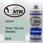 Preview: Lexus, Silver Spruce Metallic, 6M3: 400ml Sprühdose, von ATW Autoteile West.